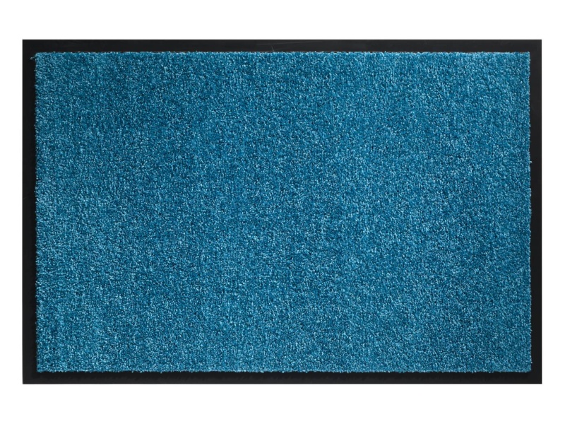 Pasklare droogloopmat - 90x150cm Twister turquoise